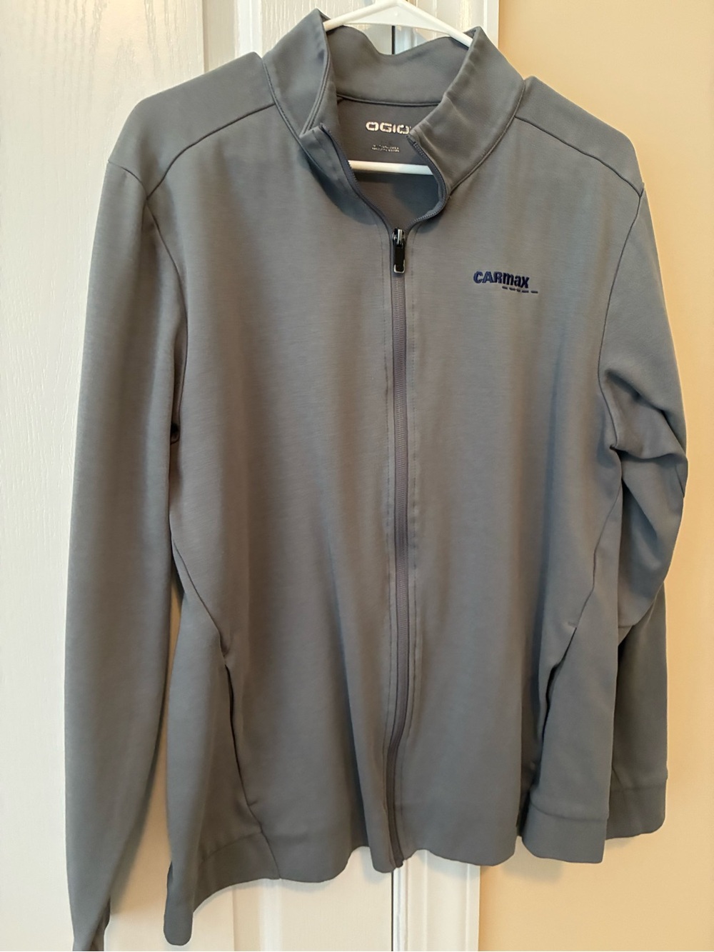 OGIO Men's Light Gray Full-Zip Jacket with CarMax Logo